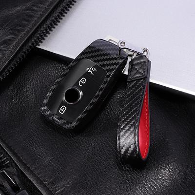 Capa Protetora Completa para Chaveiro de Fibra de Carbono para PC para Mercedes Benz AMG 2017 Classe E W213 para Presentes