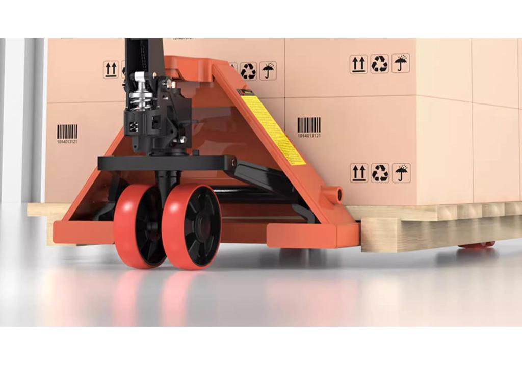 Niuli Hydraulic Manual Forklift: 2/3 Ton Pallet Jack with Hand Crank Lift and Push/Pull Cart