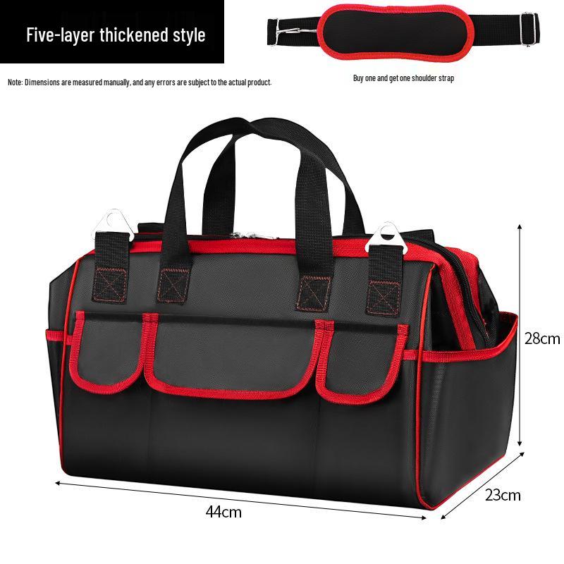Durable Waterproof Tool Bag for Carpenter/Electrician - Portable, Thickened, Wear-Resistant, Multi-Functional Tote