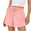 Grenzüberschreitende unabhängige Station Amazon Mode Damen Sportshorts lässig locker Sommer mittlere und hohe Taille einfarbige Shorts Damen