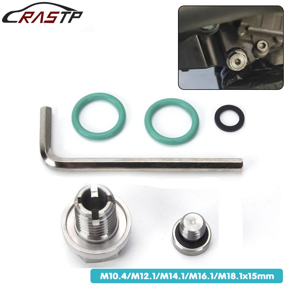 RASTP-M10.4/M12.1/M14.1/M16.1/M18.1 Oil Drain Plug Piggyback Self Tapping Oil Pan Thread Repair Kit With O-Ring Wrench QRF042 Oil Drain Plugs 3