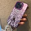 Spider Pattern Anti-drop Armour Case For iPhone 16 15 Pro Max 15 14 13 12 11 Pro XR XS X 7 8 Plus Lens protect plating Cover