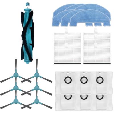 1x Brosse Principale+6x Brosse Latérale+6x Filtre Hepa+6x Lingettes Serpillère+6x Sac à Poussière Pour Kits de Nettoyage Robotique Cecotec Conga 2499