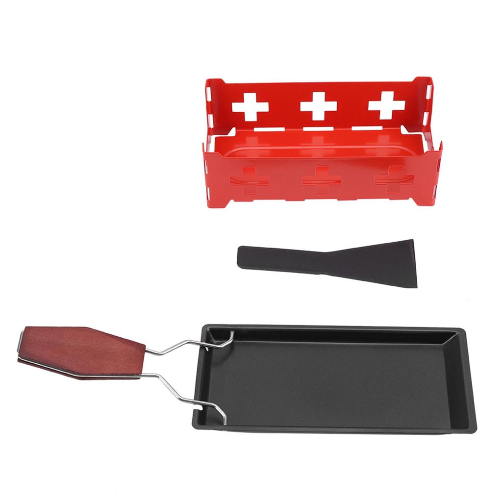 Tragbares Antihaft-Käse-Raclette-Röster-Backblech-Herd-Set Haushaltsküche Grillwerkzeug Raclette Tragbares Raclette Raclettes Raclette-Grill Racle