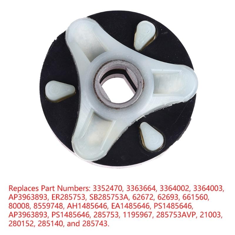 285753A Motor Coupling Rotating Joint Flexible Coupling Insert Replacement Connector Washing Machine Accessories