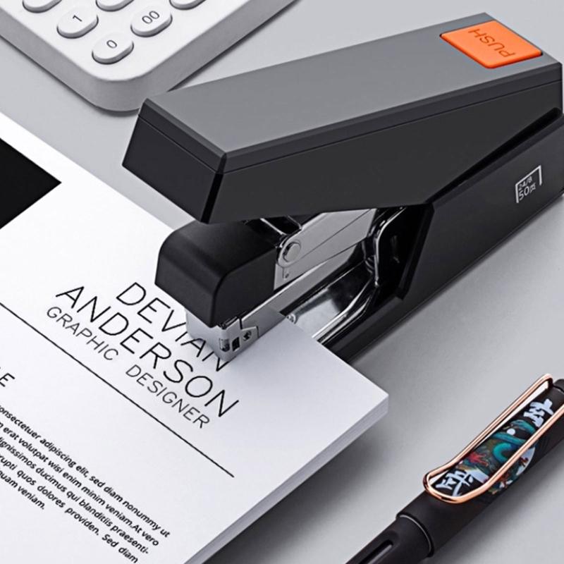 Heavy Duty Stapler With 1000 Staple 50 Sheets Capacity Slip Resistant Base Office Stapling Machine for Booklet Document