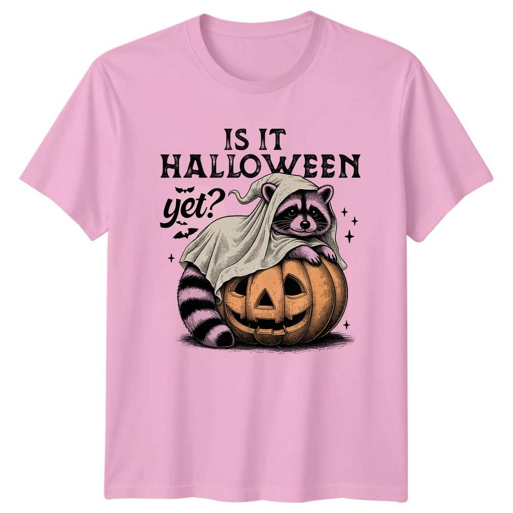 Is It Halloween Yet TShirt Raccoon Halloween Gift For Him And Her