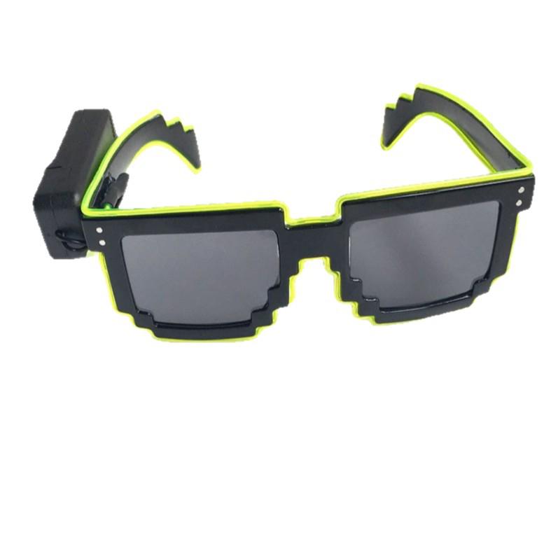LED Mosaic Party Sunglasses - Cool Night Glow Glasses for Birthdays, Concerts, and Nightclubs