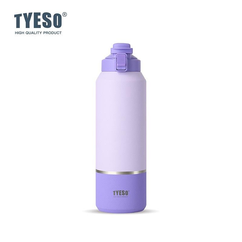 Tyeso 1500ML Large Capacity Vacuum Flasks Water Bottle Travel Mug with Handle Leak-Proof Lid for Outdoor Sports Hiking Drinkware