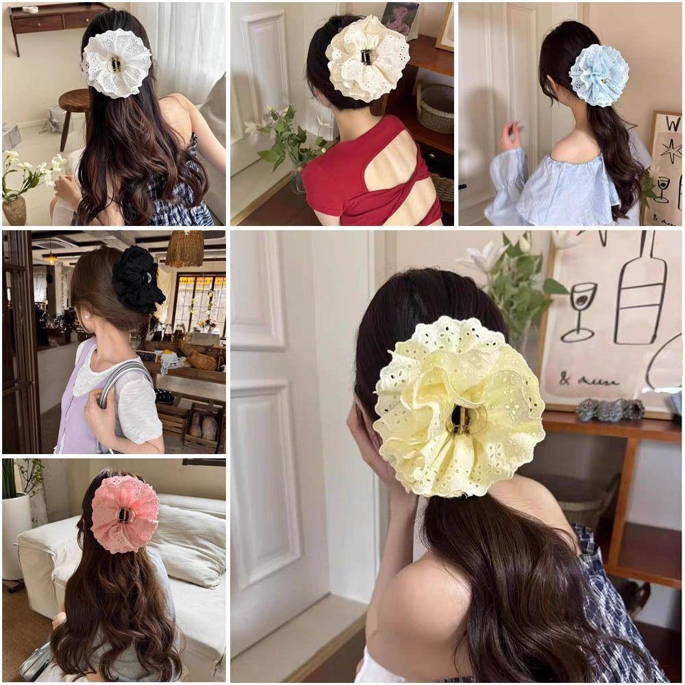 Plastic lace headband Clip Lace Shark Clamp Chic Hair Grasp  Girls