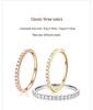 18K Rose Gold s925 Sterling Silver Cubic Zirconia Index Finger Ring for Women – Simulated Diamond Tail Ring