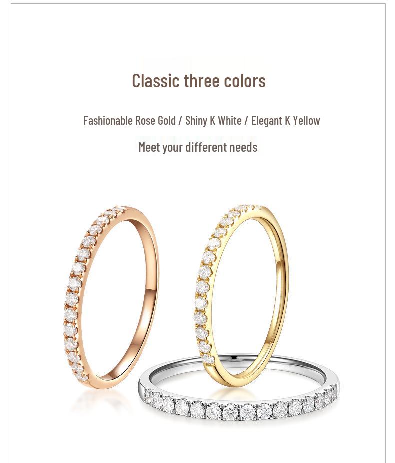 18K Rose Gold s925 Sterling Silver Cubic Zirconia Index Finger Ring for Women – Simulated Diamond Tail Ring