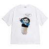 Sommer Neuestes Design Lustiger Katzenaufdruck Reines Baumwoll-T-Shirt Atmungsaktiv Bequem Modisch Trendiges Partner-Outfit Streetwear