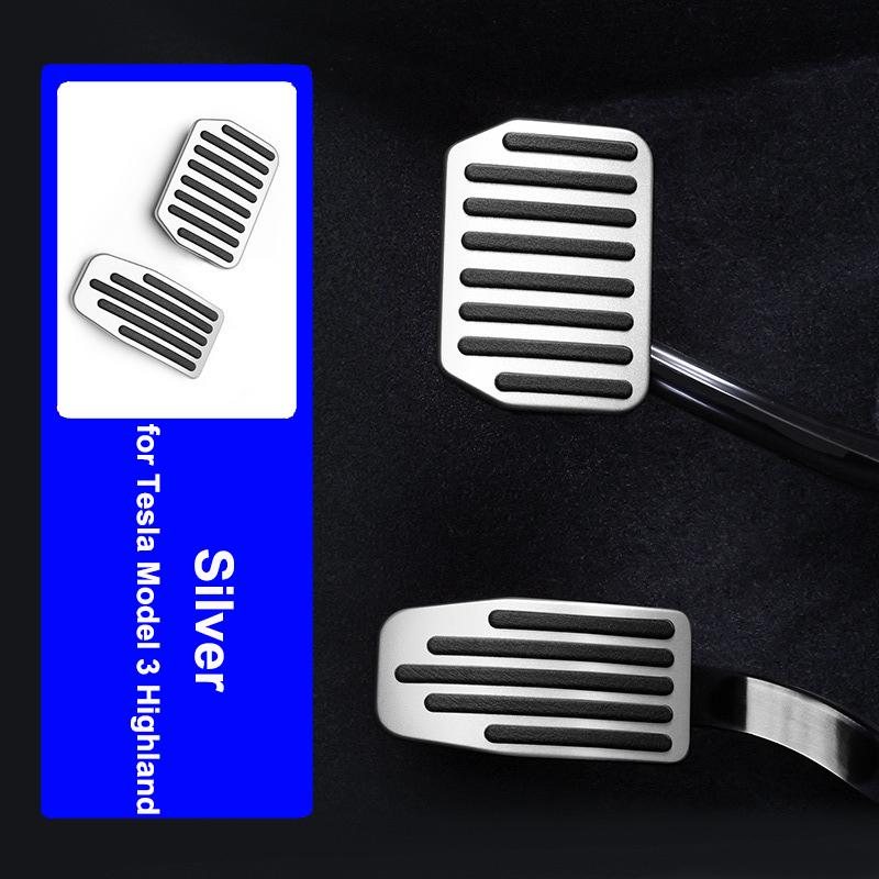 For Tesla Model 3 Y Highland Juniper 2025 2026 Foot Pedal Cover Accelerator Gas Fuel Pedal Brake Cover Aluminum Alloy Parts