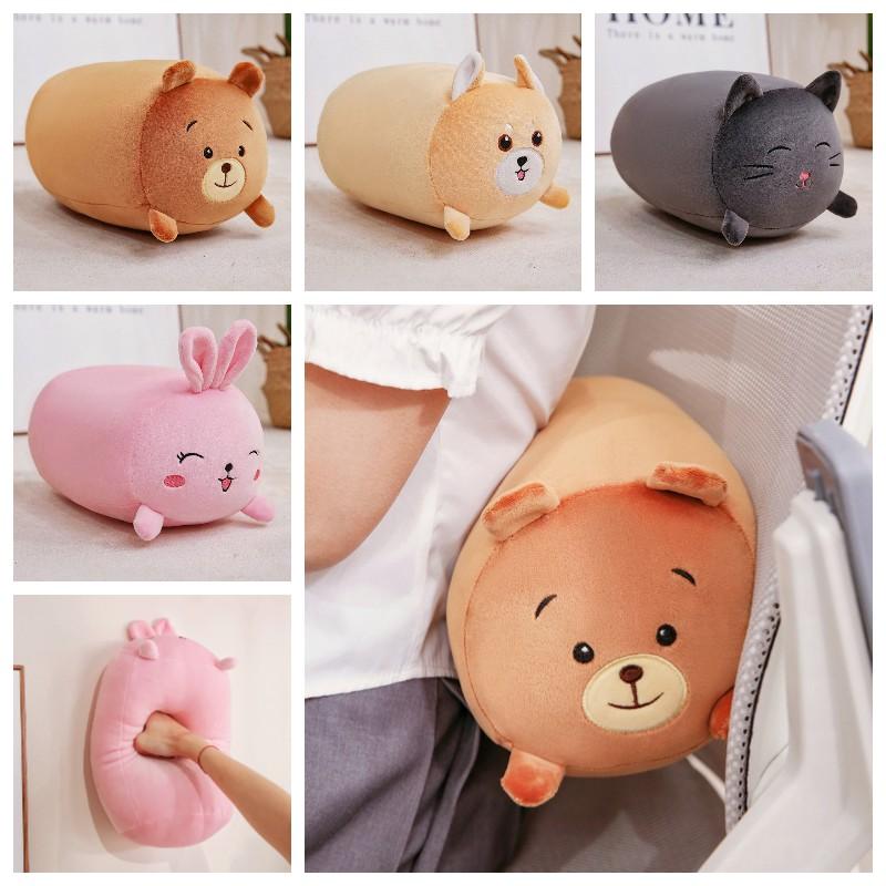 Rabbit Bear Cat Dog Plush Cushion Cartoon Stuffed Toy Home Xmas Gifts Children