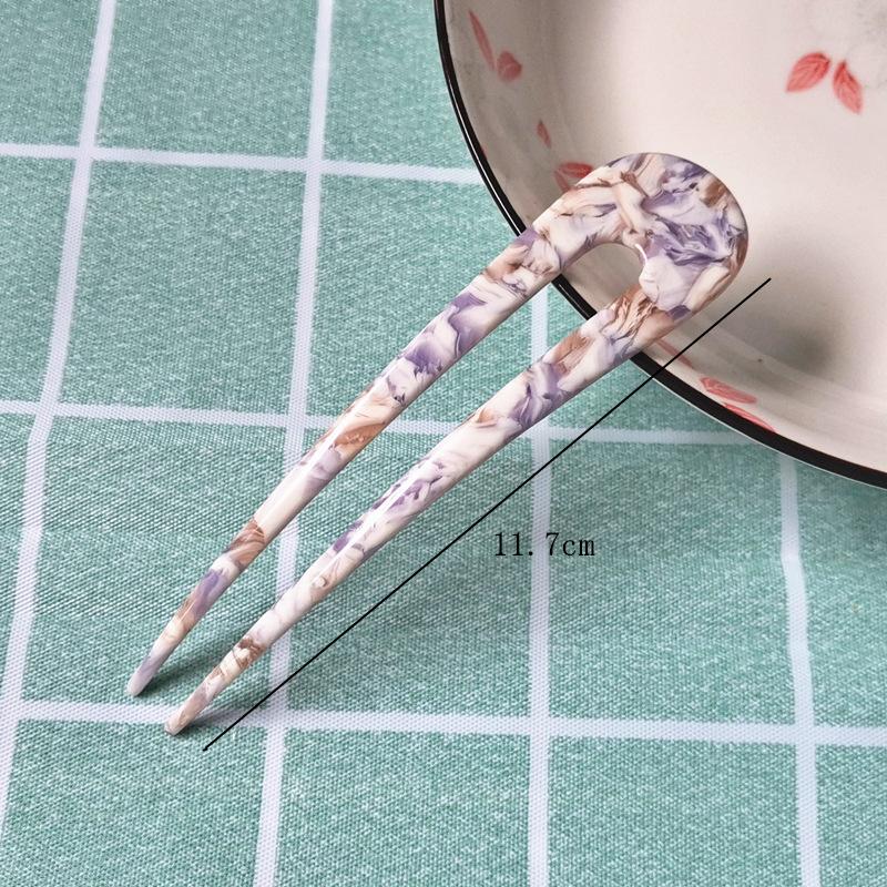Fashion Hairpin Hair Sticks Women Hair Clip Elegant Colorful Acetate Hair Clips Girls Hair Sticks Hair Accessories Hairpin New