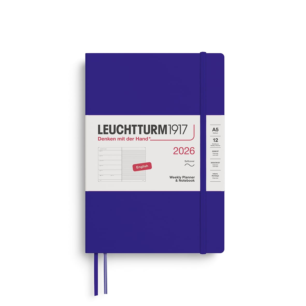 LEUCHTTURM1917 2026 A5 Weekly Soft Notebook