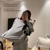 Women's Smiley Lounge Set: Long Sleeve & Pants for Autumn/Winter