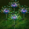 8PCS LED Solar Firework Lamp Outdoor Garden Decor Pathway Fairy Lights Waterproof Christmas Yard Balcony Patio Lawn Solar Light