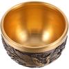 1pcs Dragon Travel Embossed Copper Vintage Teacup Chinese Style Retro Home Decor Glassware
