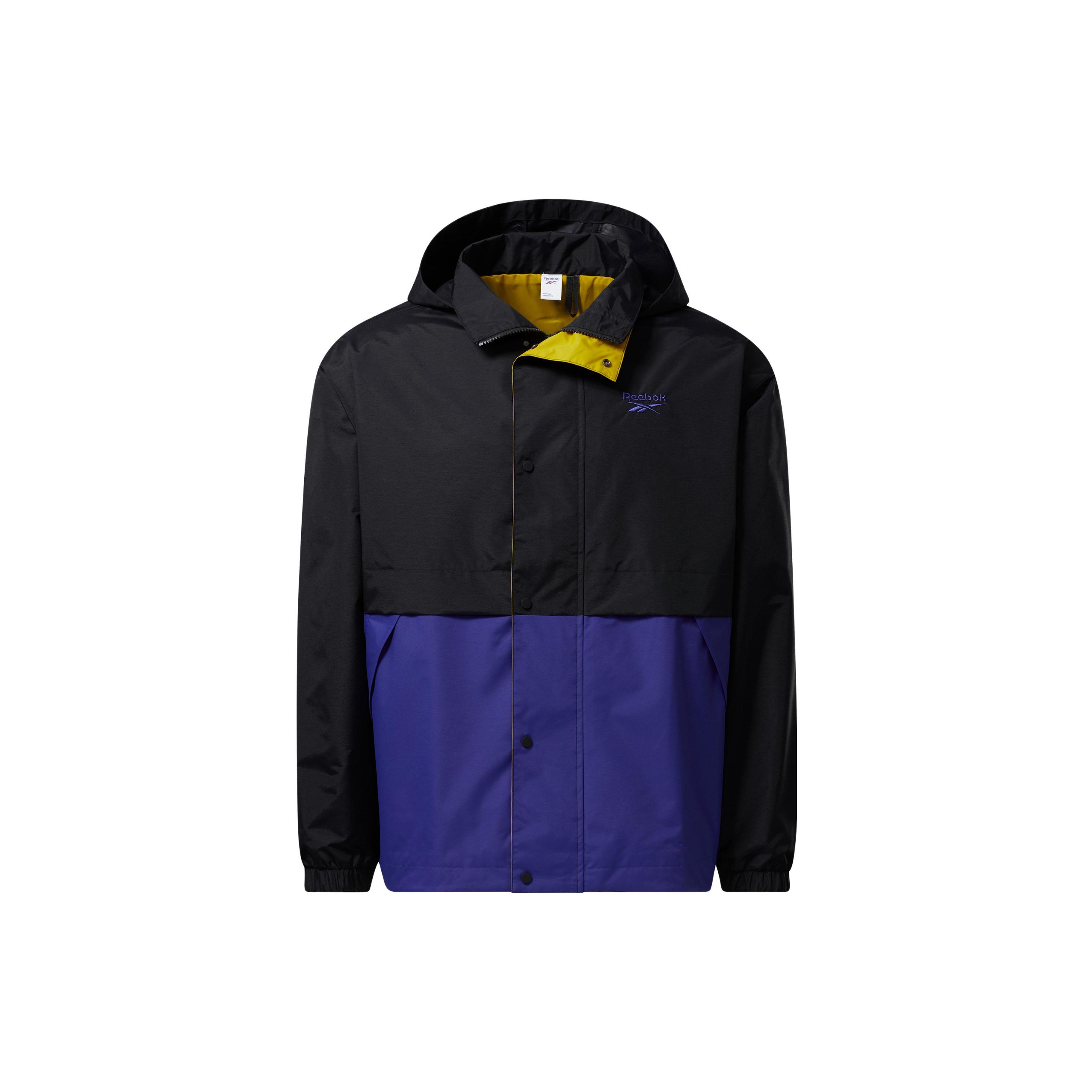 

Reebok Классическая Ретро Уличная Тканая Куртка с Капюшоном и Логотипом в Стиле Колорблок Унисекс Куртка Черный HB9670 M