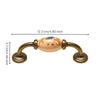 Wardrobe Drawer Pull Elegant Ceramic and Metal Furniture Handle Sturdy