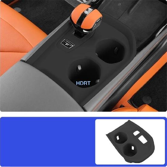 For Changan UNI-V UNIV 3th 2025 + Car Styling Center Console Gear Shift Storage Box Water Cup Holder Cover Wireless Charging Pad