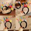 Cute Cartoon Twist Stick Hairband Women's 2023 New Hair Clip Pressed Hair Tie Wash Face Plush Headband High Skull Cap