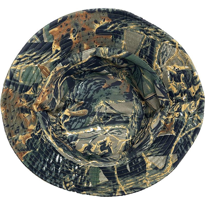 Retro Doppelseitige Schlangenmuster Camouflage Fischerhut für Männer und Frauen Outdoor Radfahren Sonnenhut Frühling und Sommer Reise Sonnen Modehut