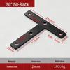 Reinforced 90° Stainless Steel L/T Bracket for Wooden Doors