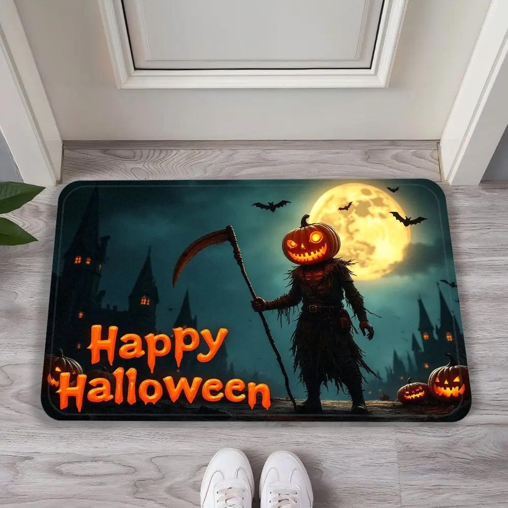 Halloween Carpet, Entrance Door, Foyer, Floor Mat, Bedroom, Bathroom, Festival Set, Scream Mat, Home Decoration