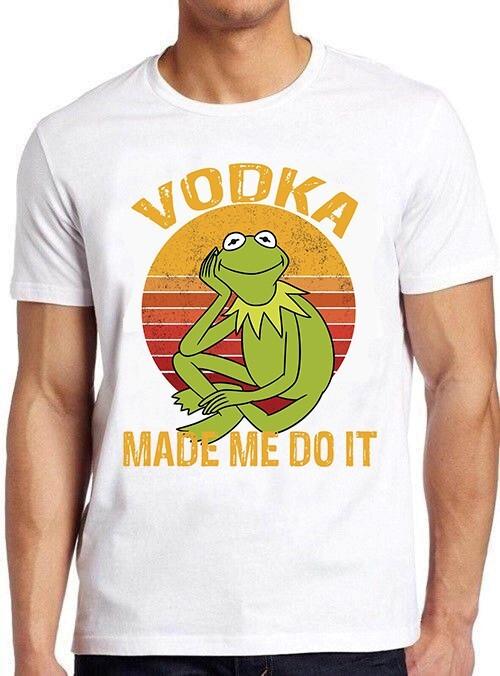 Frog Vodka Made Me Do It Day Drinking Gamer Cult Meme Gift Funny T Shirt M941 XXL