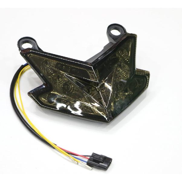 TAWSK Motorcycle LED Integrated Brake Tail Light Turn Signals Smoke Lens Stop Rear Lamp for Kawasaki Z125 Z800 ZX6R 636 13-14