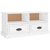 VidaXL Meuble TV blanc 93x35,5x45 cm bois d'ingénierie 816464