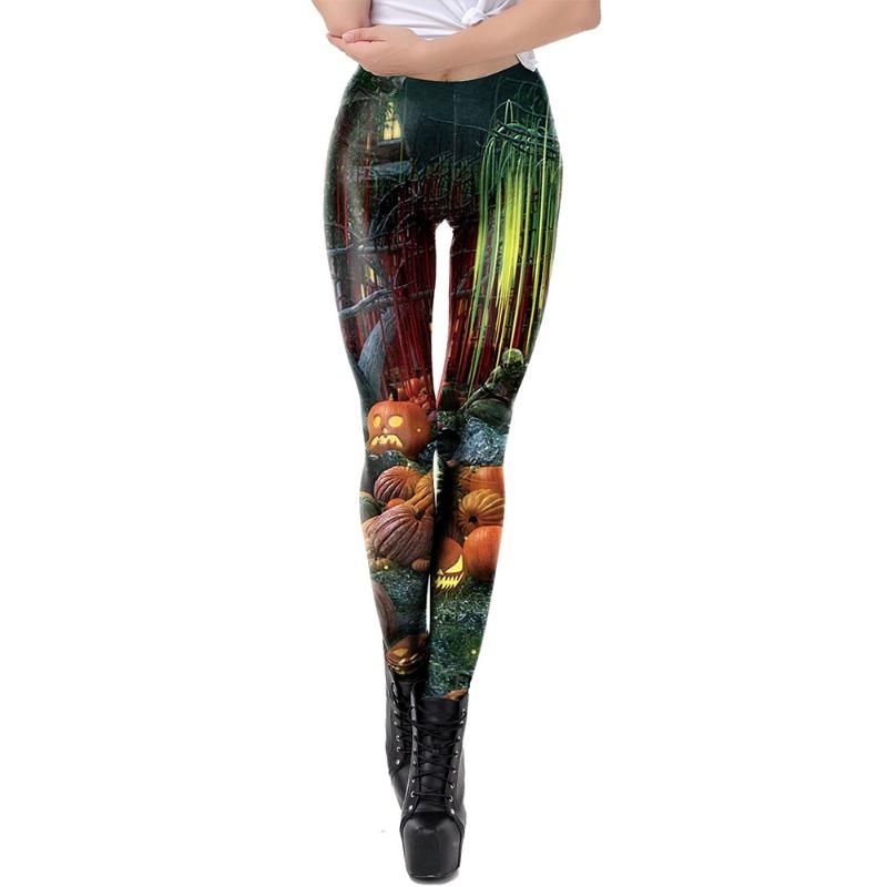 Halloween Pants Skull Skull Skeleton Digital Printing Christmas Leggings Skinny Sweatpants Women's Pants