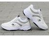 Men's Lightweight White Leather Waterproof Non-Slip Casual Work Sneakers for Autumn