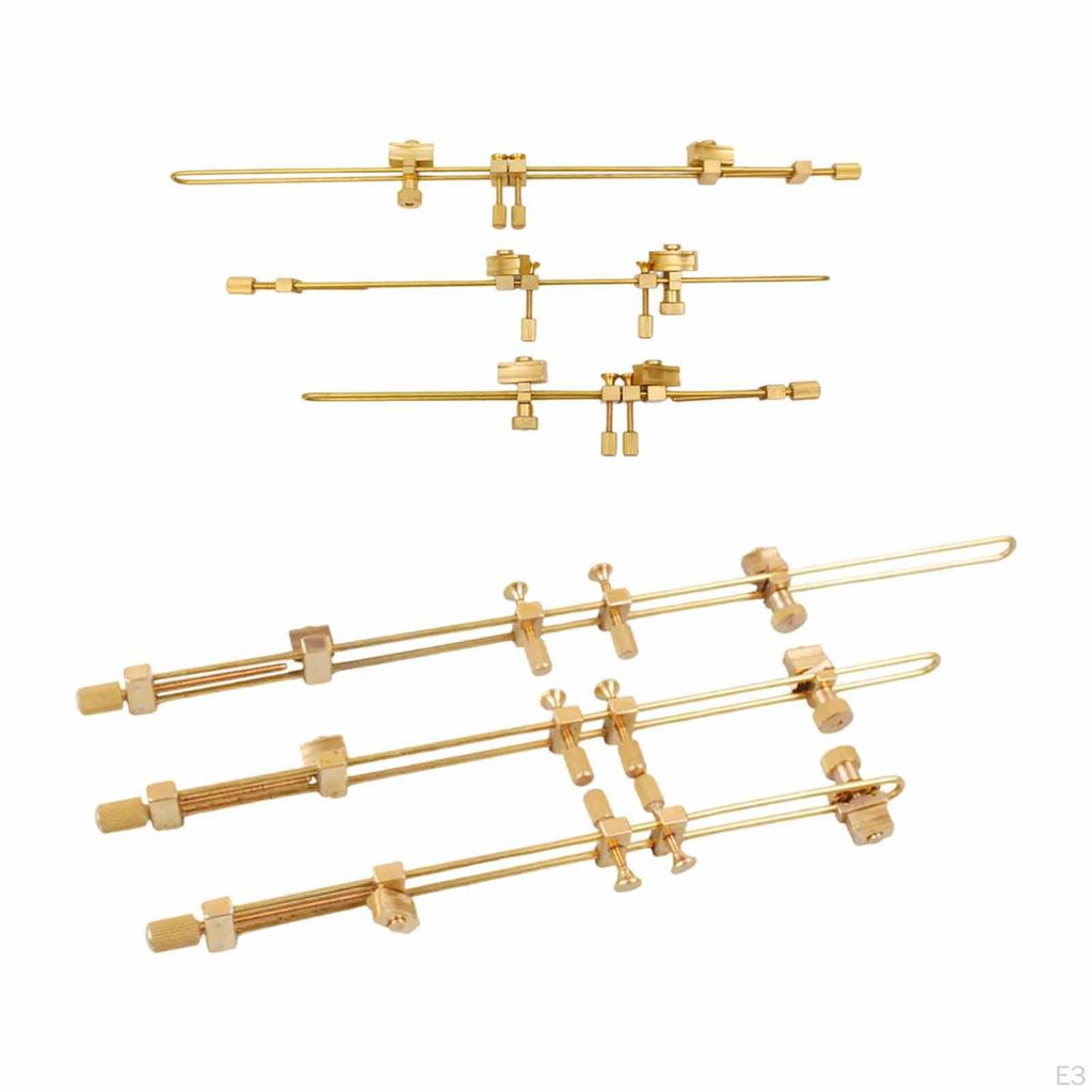 3 Brass Pieces Body Violin for Practical Tools Use Superior And Rear Repair