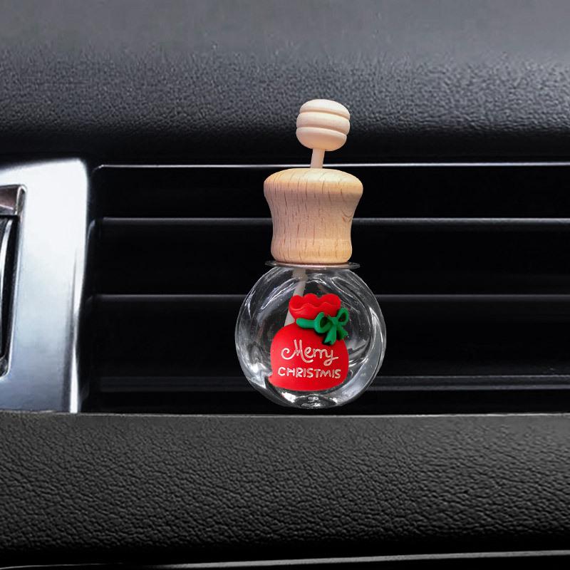 Creative Car Air Vent Perfume Clip - Christmas Ornament and Aromatherapy Bottle