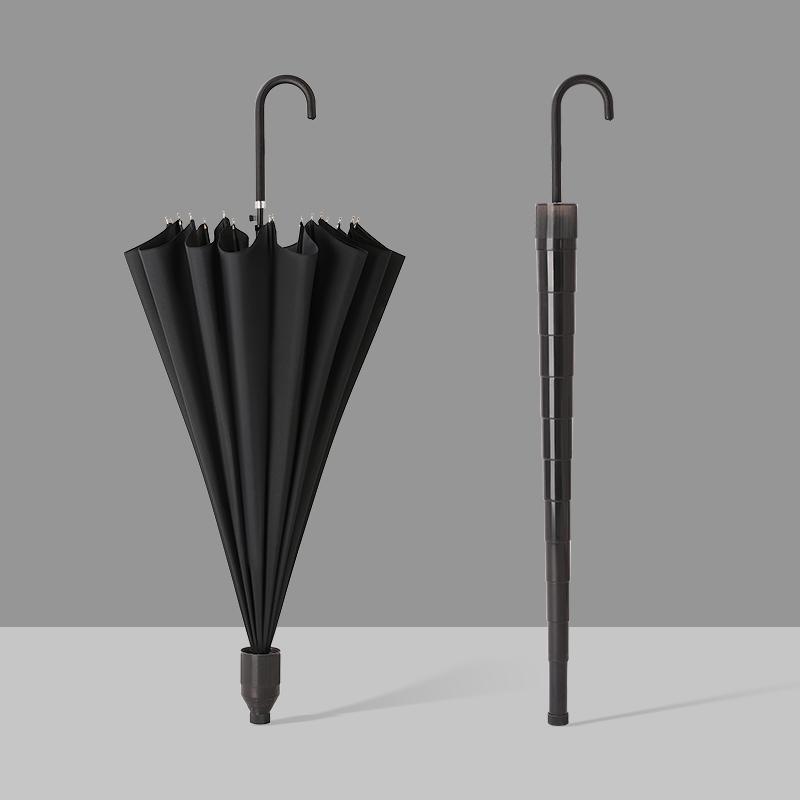 Stylish and Durable Umbrella with 16 Ribs and Carrying Sleeve Ideal for Both Men and Women