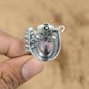 Gift For Her 925 Silver Natural Rhodonite Multi Stone Flower Adjustable Ring