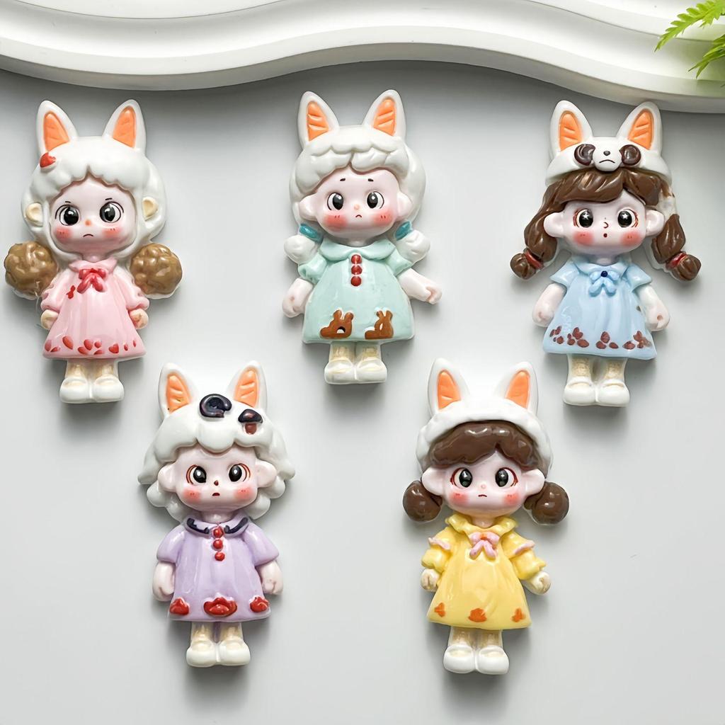 Big Card Rabbit Ear Hat DIY Resin Accessories for Phone Cases, Hair Clips, Refrigerator Stickers, and Ornaments