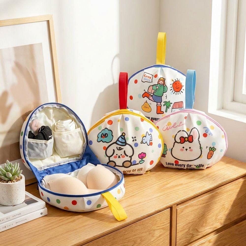 Waterproof Cosmetic Bag Folding Lingerie Pouch Lightweight Underwear Storage Bag Weekend Vacation
