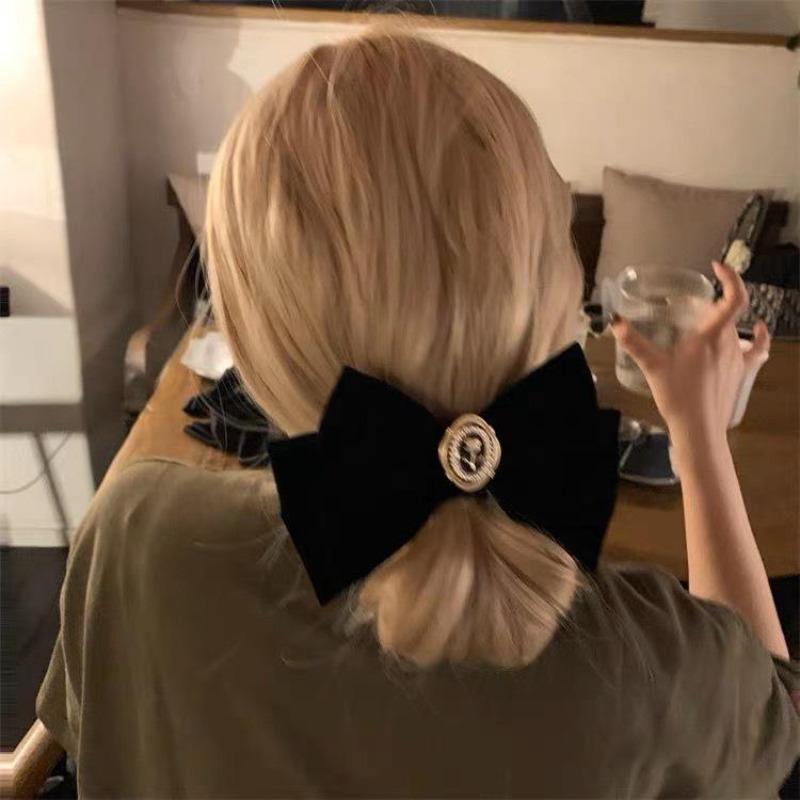 1 Stück Neue Koreanische Mode Bogen Haarnadel Einfarbig Elegante Haarspangen Kopfbedeckung Mädchen Kinder Haarschmuck
