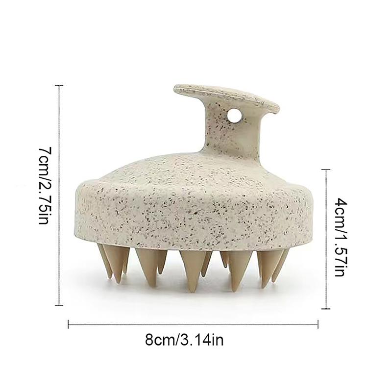 מברשת שמפו מקש חיטה ניקוי יסודי של הקרקפת עיסוי קרקפת הקצפה פשוטה מברשת לעיסוי ראש שמפו מברשת