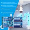 Jue-Fish 12Pcs Pipe Dredges Effervescent Tablets, Dissolves Toilet Floor Drains, Kitchen Sewer Clogs Deodorant Tablets