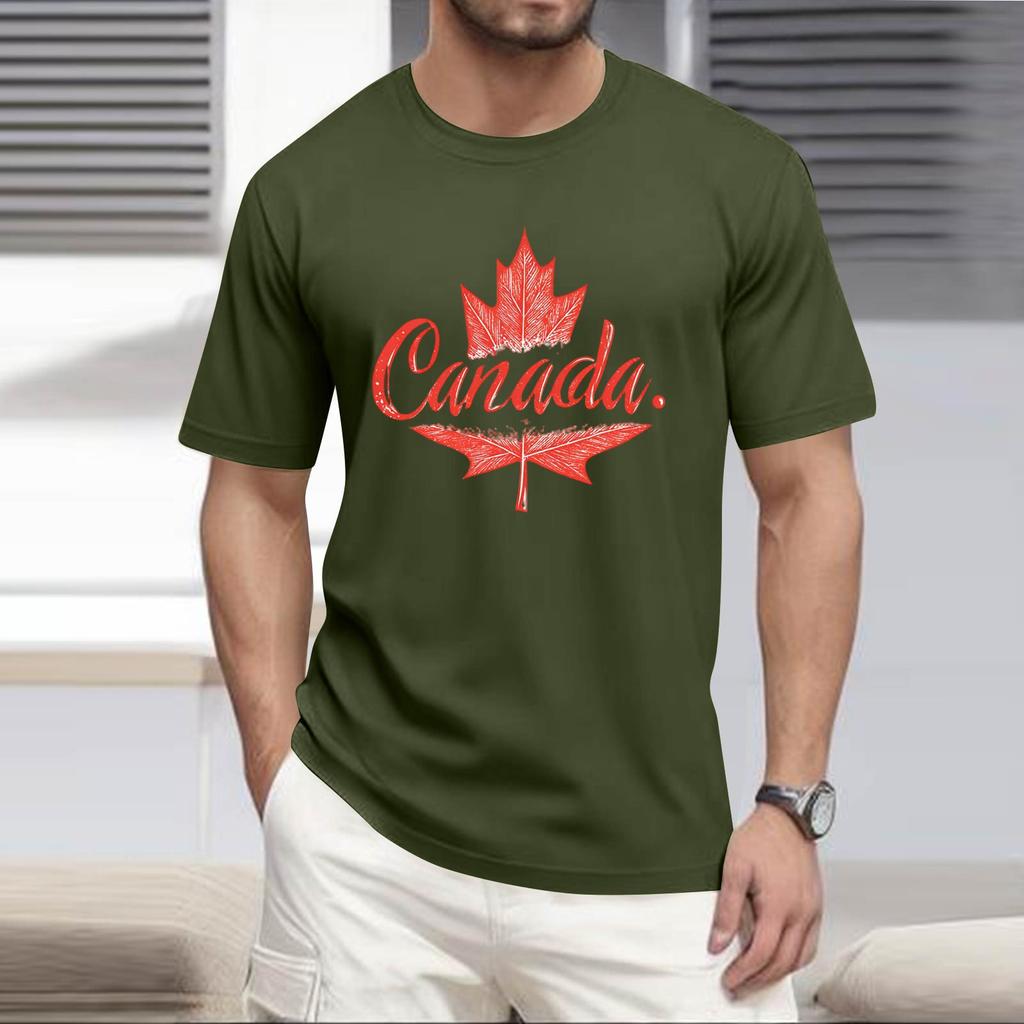 Men's -neck Casual Printed Short-sleeved T-shirt Top