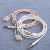 Cablu de Căști MMCX de 1.2M Înlocuibil Detasabil 3.5MM 4 Fire Argintate Cablu Extensie Căști