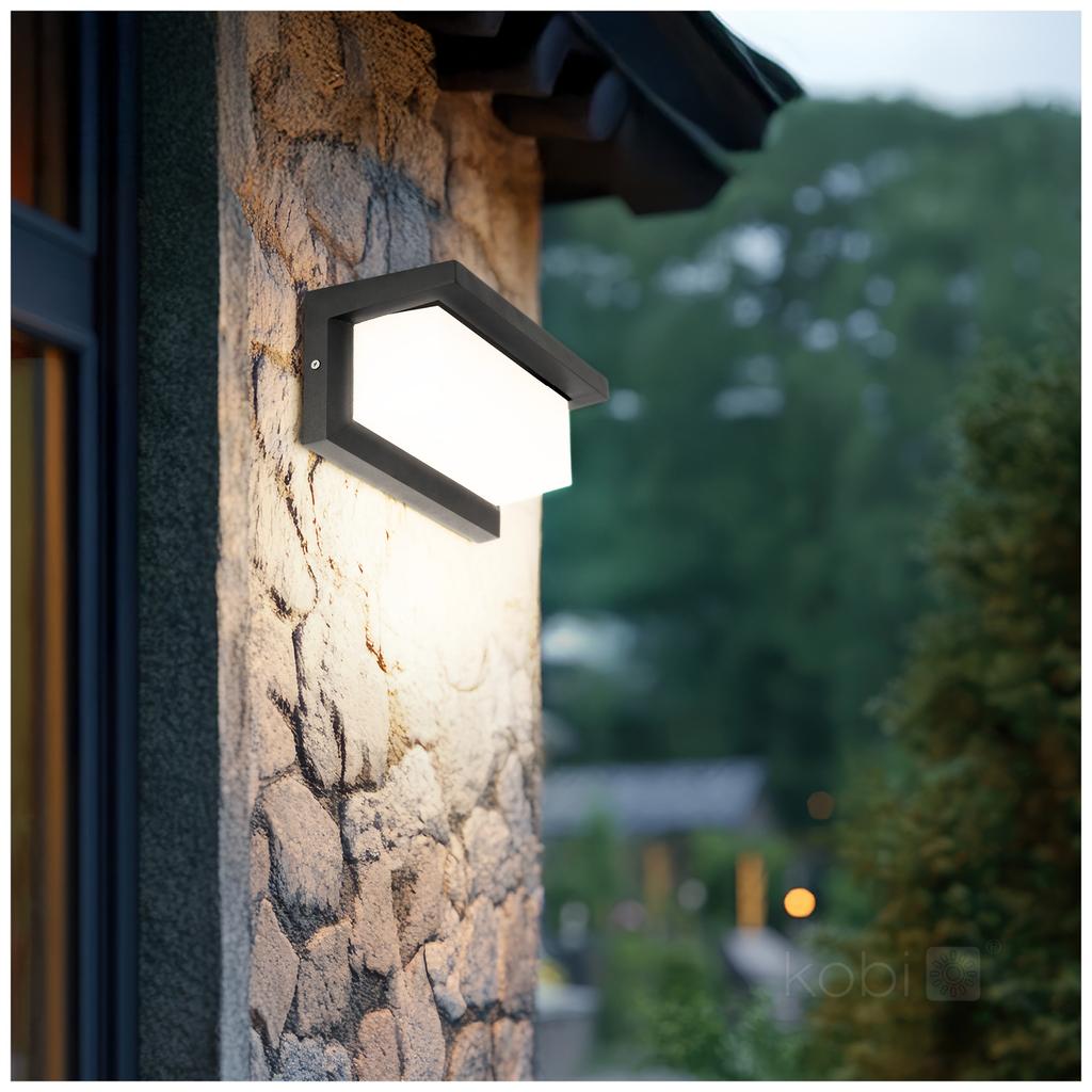 LED garden wall lamp 12W 4000K IP54 black