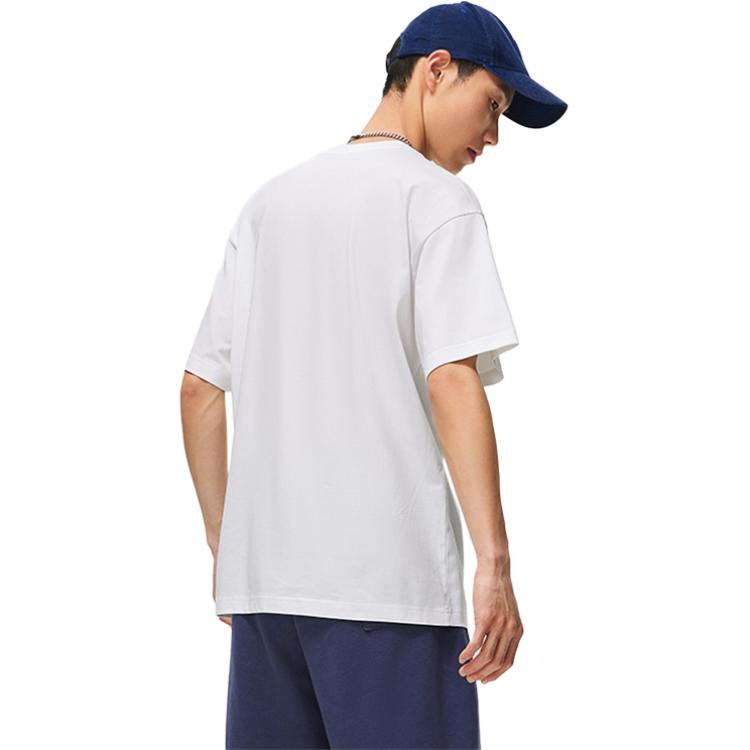 Li-Ning Fashionable Comfortable Versatile Loose Round Neck Short Sleeve T-Shirt Unisex Tops AHSV745-2