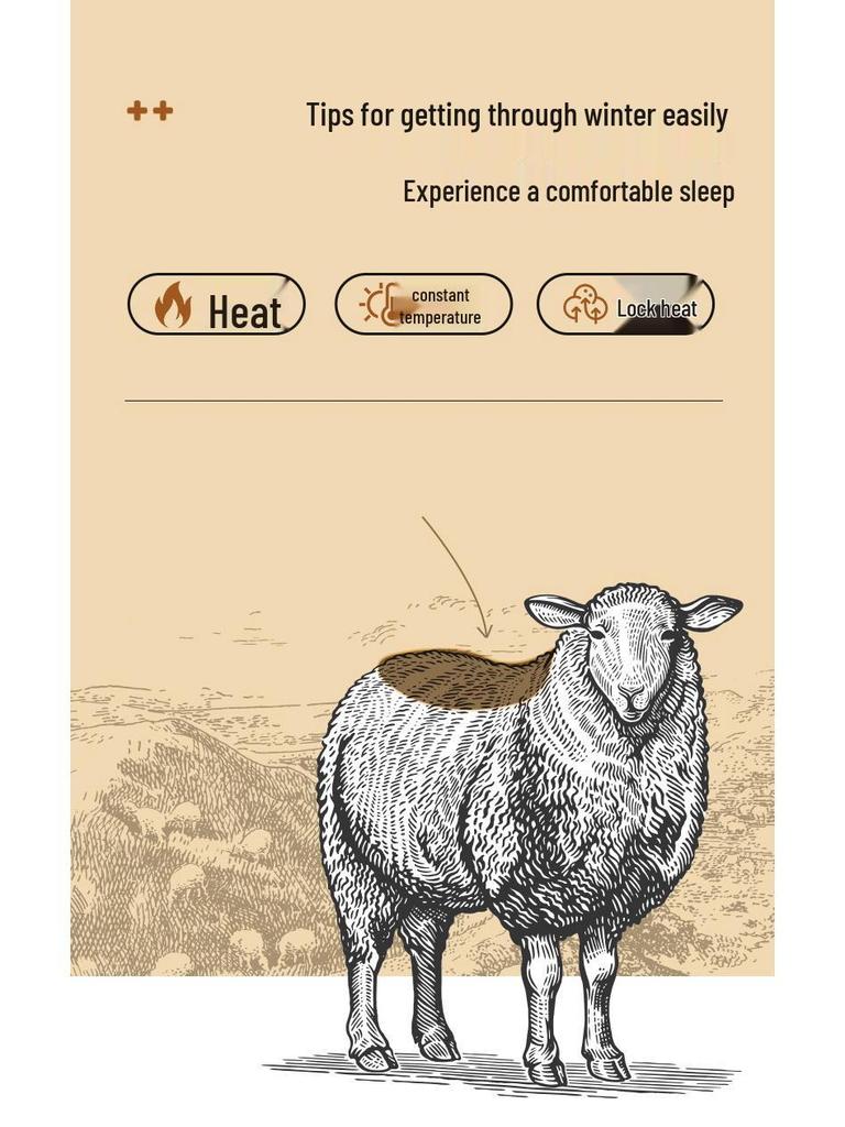 Australian Pure Wool Thickened Mattress Pad - Winter Warm Quilt, Soft Double Lambswool for Dormitory Use